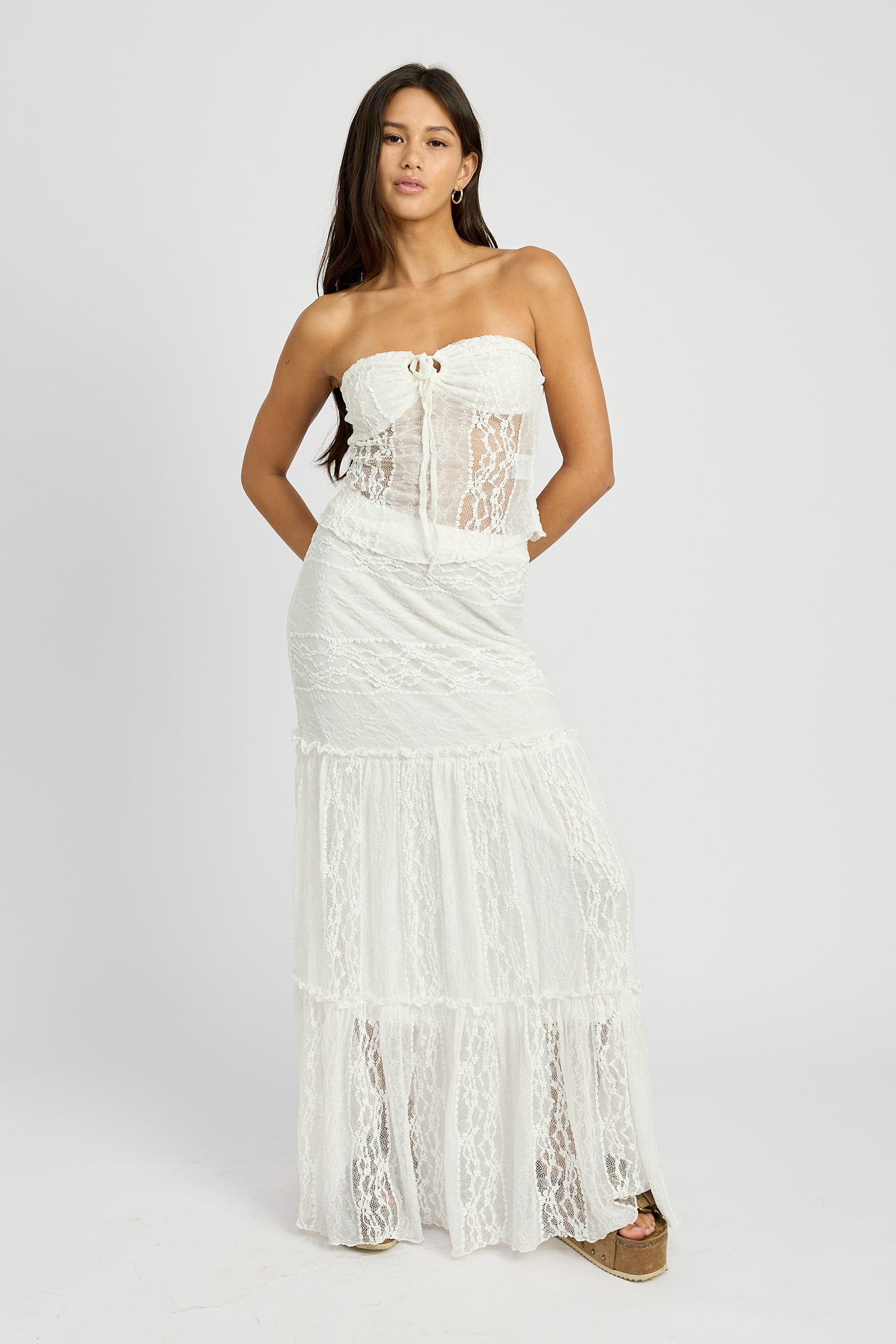 Lover's Lane Lace Maxi Skirt.