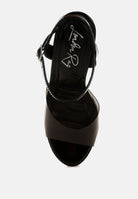 Kessel Tinted Clear Strap Block Heel Sandals-3