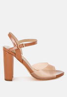 Kessel Tinted Clear Strap Block Heel Sandals-5