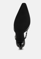 LUXTON Slingback Pin Buckle Kitten Heels-4