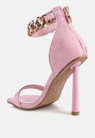 Last Sip Micro Suede High Heel Sandals-2