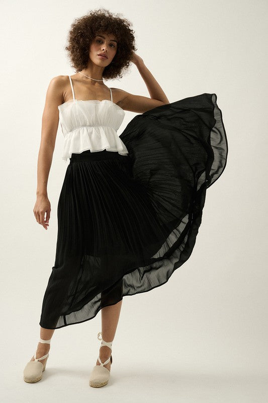 Noir-Serenade-Pleated-Maxi-Skirt- Black-Avah