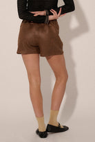 Rustic-Glamour-Faux-Leather-Mini-Skort-Brown-Avah