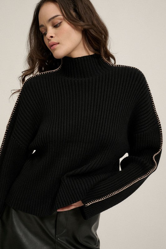 Sleek-Silhouette-High-Neck-Knit-Sweater-Black-Avah