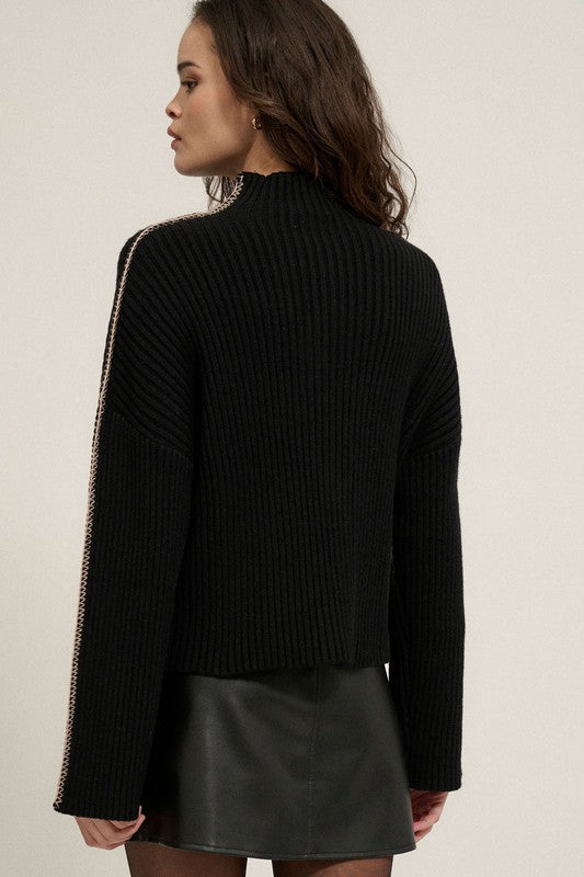 Sleek-Silhouette-High-Neck-Knit-Sweater-Black-Avah