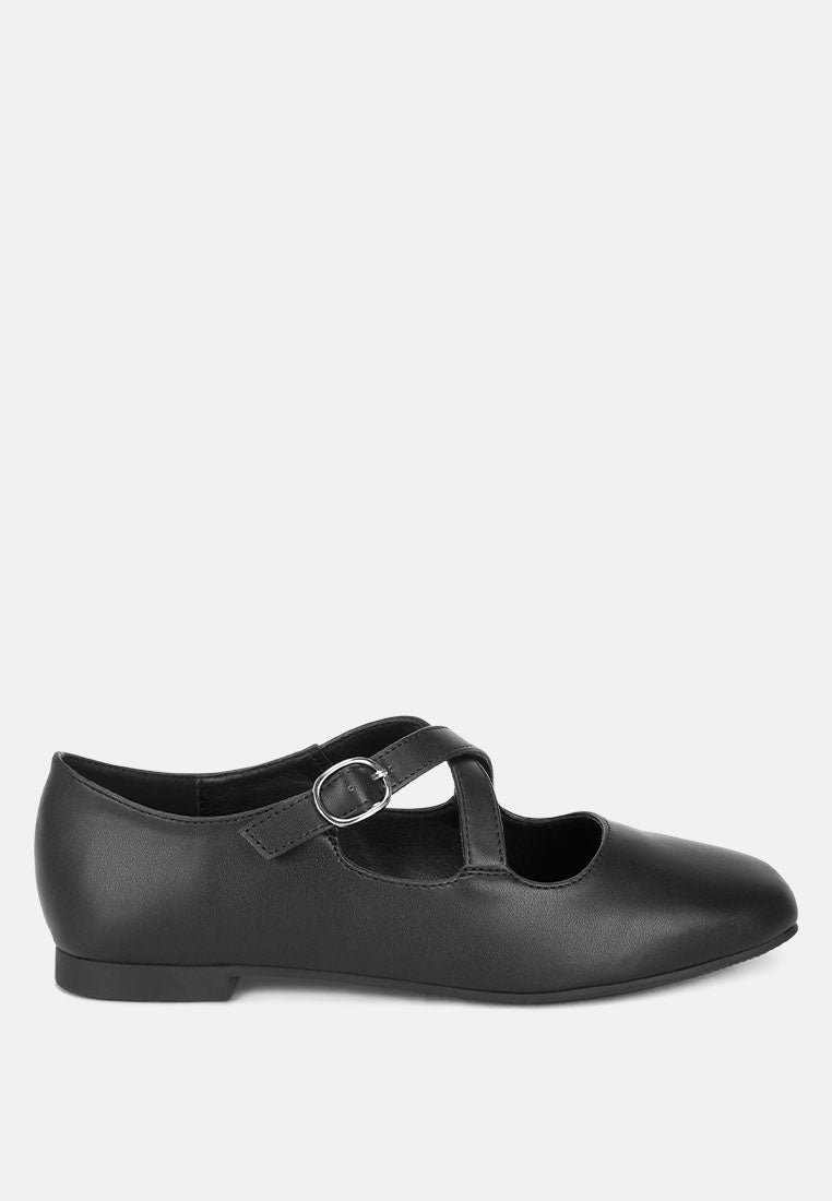 Camille Criss Cross Mary Jane Flats