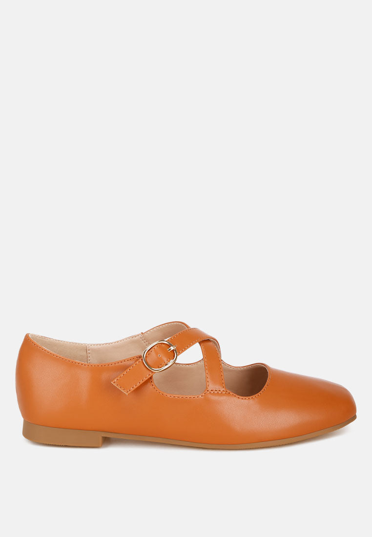 Camille Criss Cross Mary Jane Flats