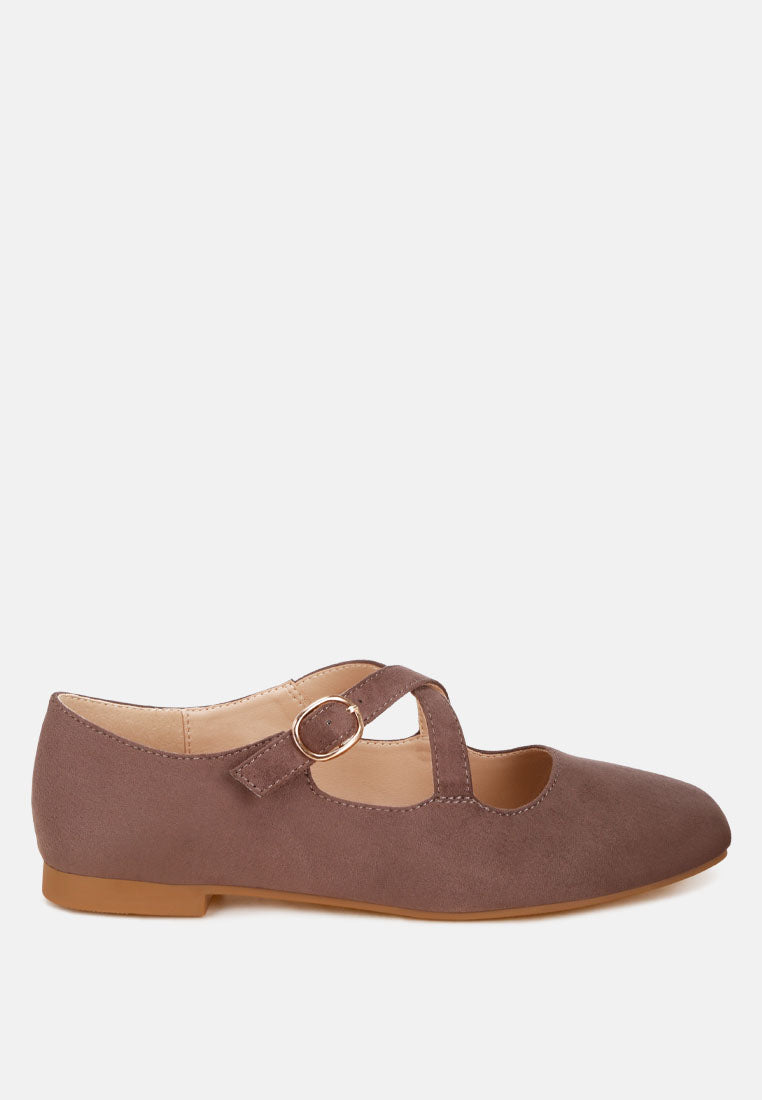 Camille Criss Cross Mary Jane Flats