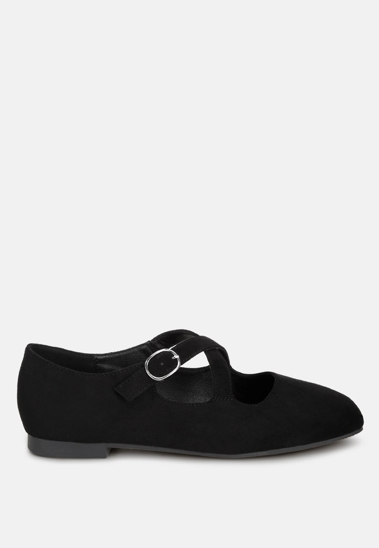 Camille Criss Cross Mary Jane Flats