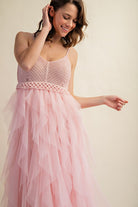 AVAH-Tulle Temptation Crochet Dress