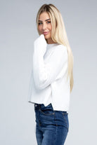 Sophisticated Warmth Mock Neck Pullover Sweater-Ivory-Avah