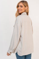 AVAH-Gizelle Oversized Jacket With Pocket Detail