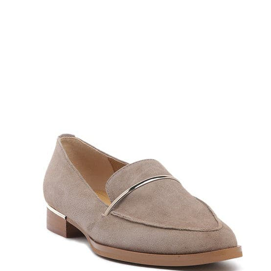 Easy On Suede Leather Loafers - Black or Taupe