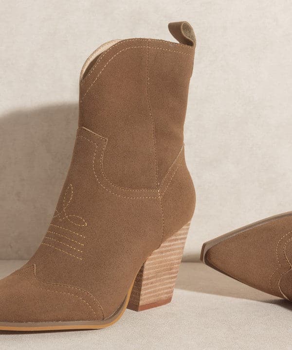 Ariella Western Short Boots-Avah Couture