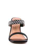 AVAH-Adira Studded High Heel Sandals-Black