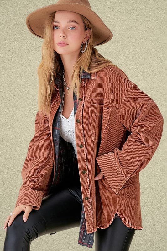 Maddie Oversized Corduroy Jacket - Available in 4 Colors