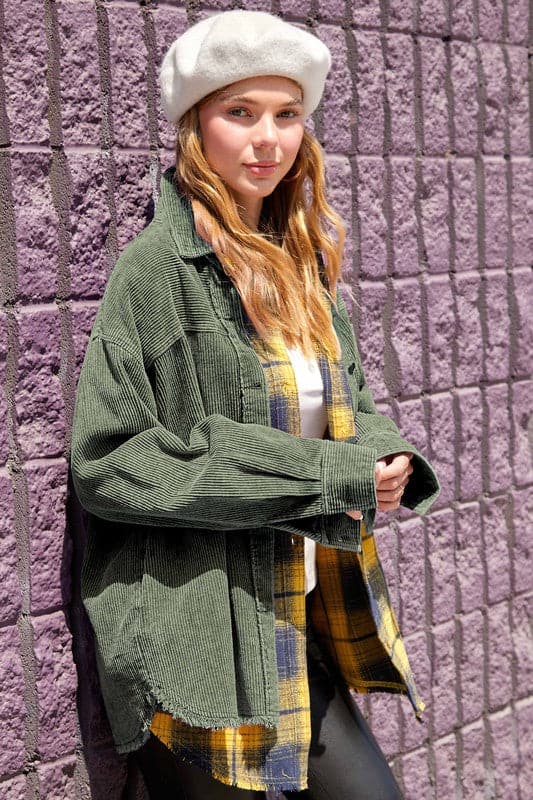 Maddie Oversized Corduroy Jacket - Available in 4 Colors