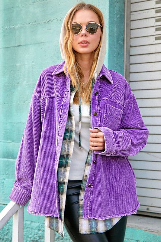 Corduroy jacket womens on sale oversized