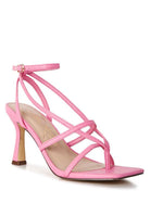 AVAH-Be Patient Strappy High Heel Sandals-Pink