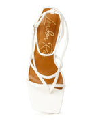 AVAH-Be Patient Strappy High Heel Sandals-White