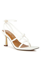 AVAH-Be Patient Strappy High Heel Sandals-White