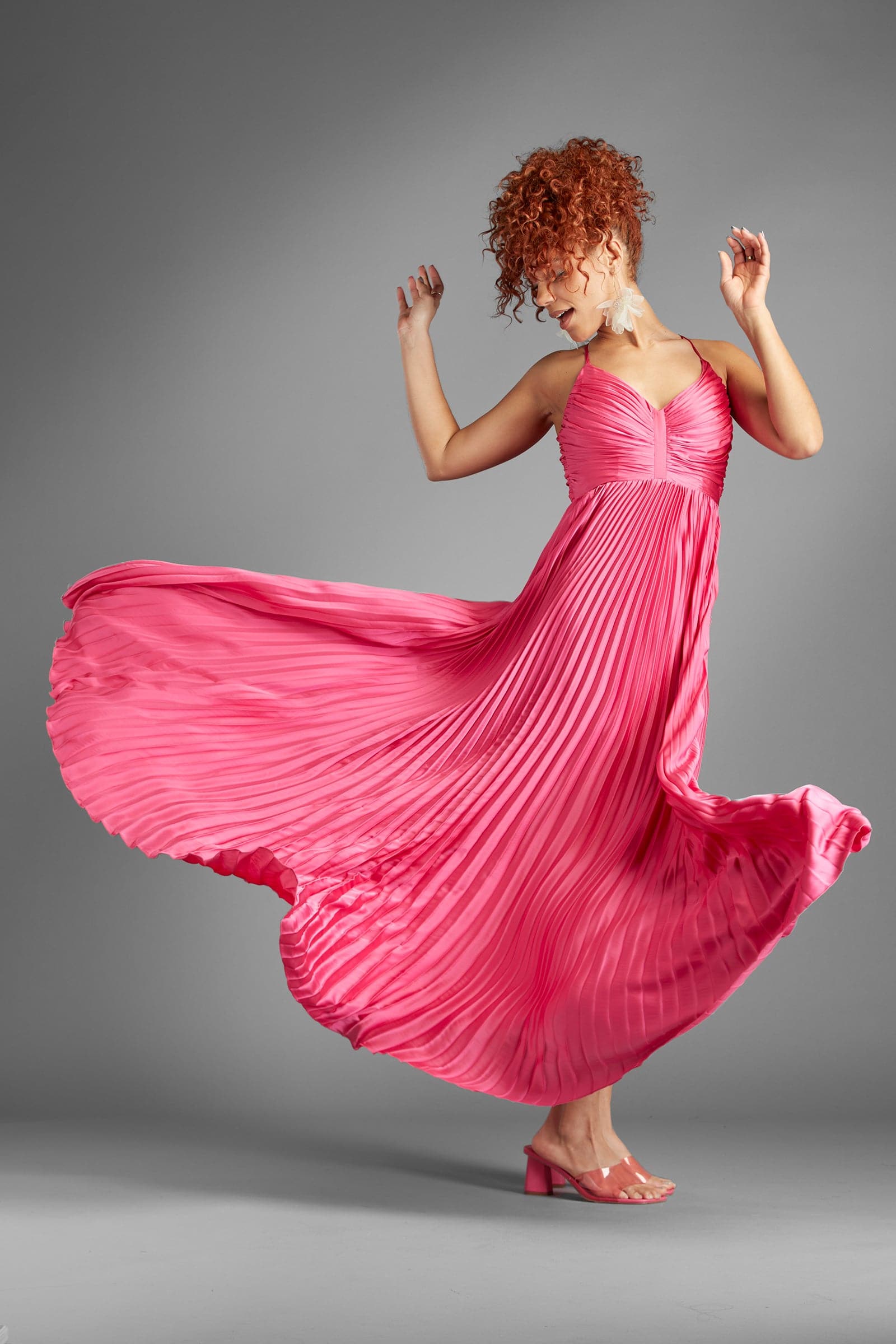 AVAH-Dreaming-a-Dream-Bright-Pink-Pleated-Maxi-Dress