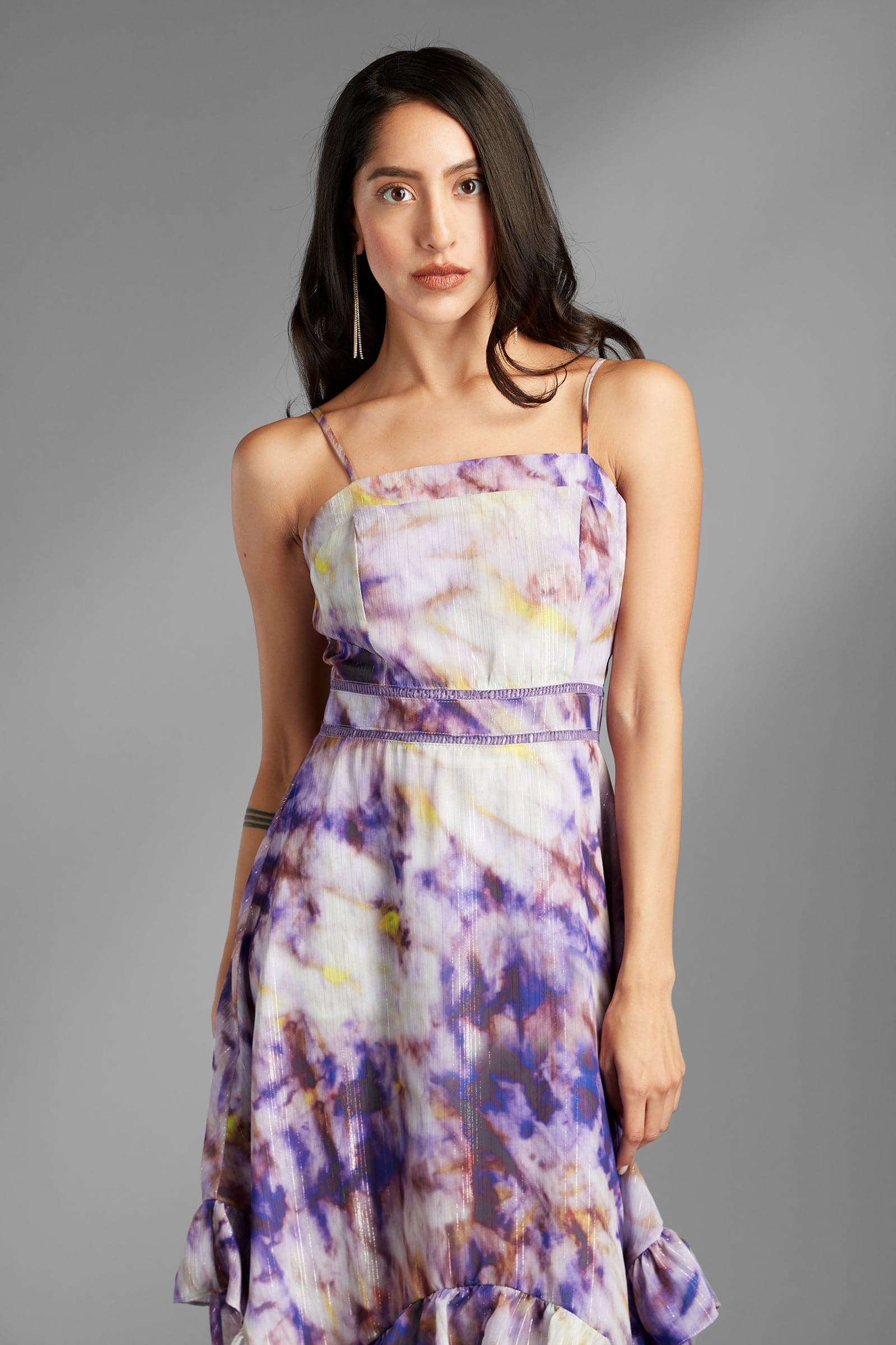Avah-Couture-Starlyn-Purple-Asymmetrical-Abstract-Midi-Dress