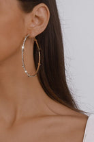 AVAH-Rhinestone Hoop Earrings