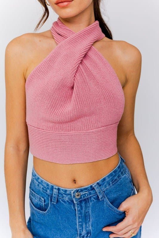 Anyway You Want It Convertible Tank-Pink - Avah Couture