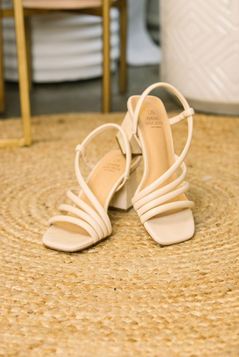 Ashley Wooden Heel Sandal - Avah Couture