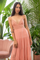 Boardwalk Lace Inset Wide Leg Jumpsuit-Pink - AVAH