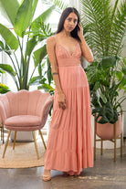 Boardwalk Lace Inset Wide Leg Jumpsuit-Pink - AVAH