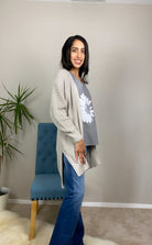 Coney Island Gray Cardigan-AVAH