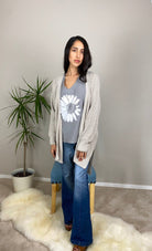 Coney Island Gray Cardigan-AVAH