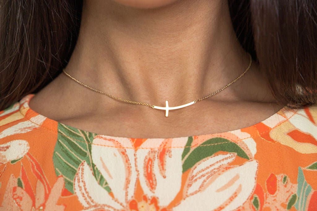 Cross Charm Necklace - AVAH
