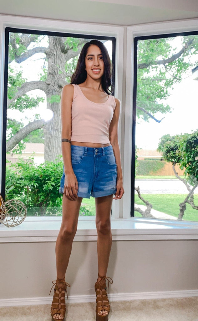 Danielle Ribbed Sweater Tank - Soft Pink - Avah Couture