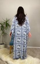 Dreamin' Dolman Sleeves Kimono - Blue - AVAH