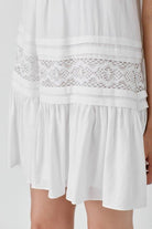 AVAH-Easy Breezy Sleeveless Halter Mini Dress-White