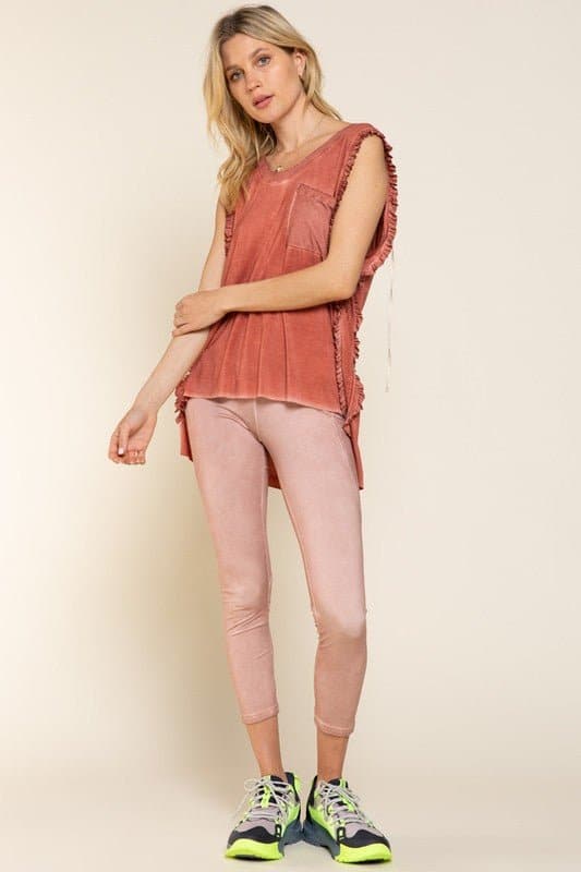 Lace It Up Open Back Ruffle Tank Top - Available in 3 colors - Avah Couture