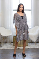 Let's Do This Leopard Kimono With Tassel - AVAH