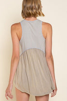 AVAH-Ocean Air Babydoll Sleeveless Top