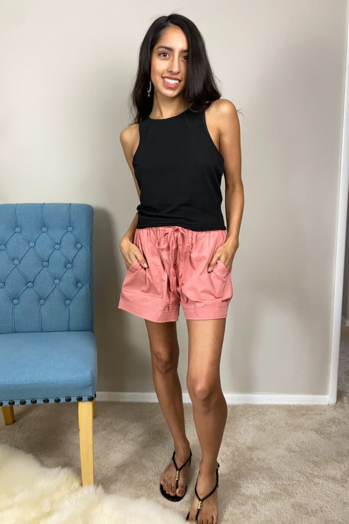 Peak Season Summer Shorts - Pink - Avah Couture