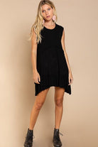 Simply Satisfying Sleeveless Ruffle Hem Mini Dress - Avah Couture