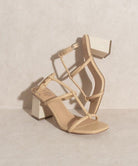 Sofia Wooden Heel Sandals - Avah Couture