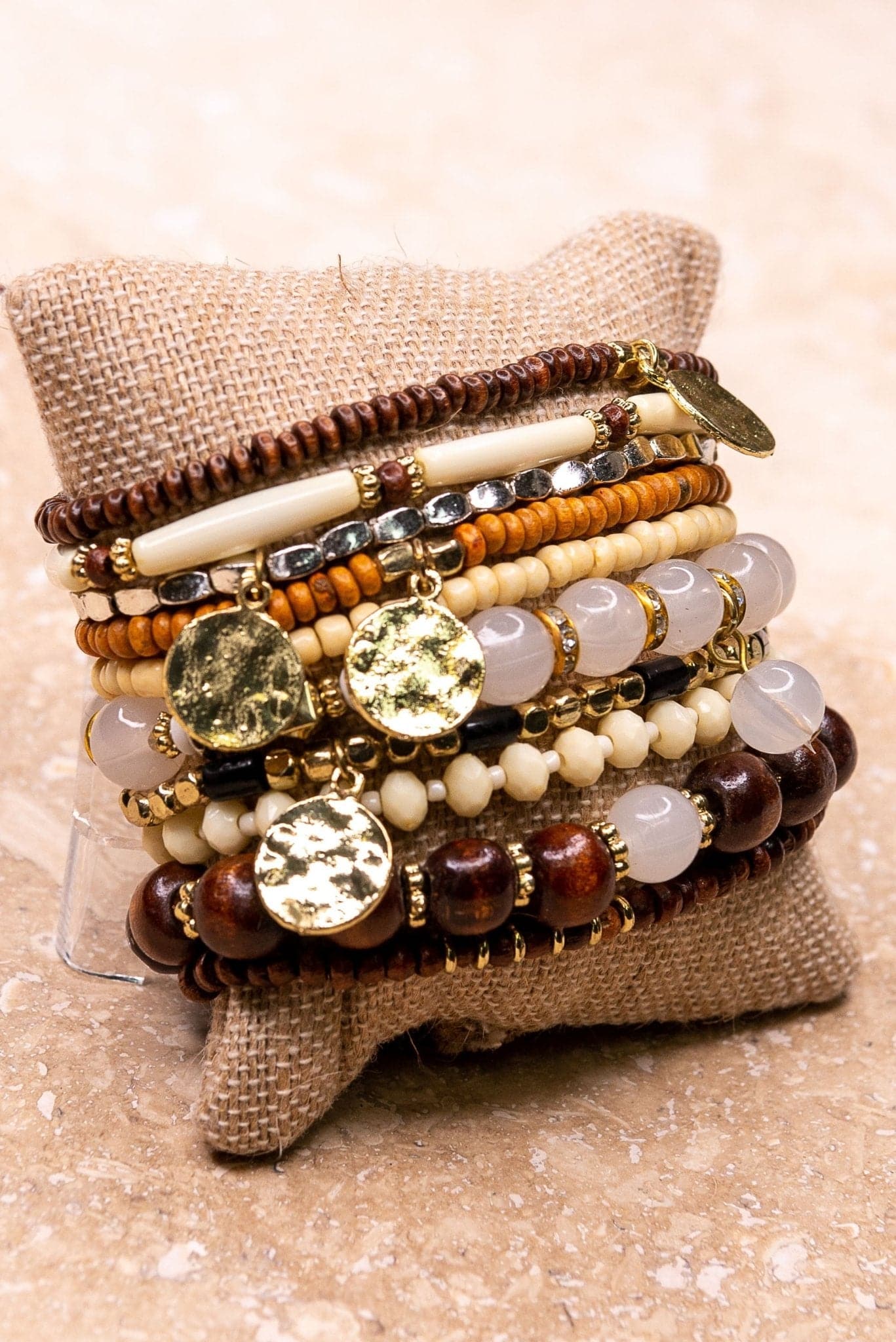 The More The Merrier Stretch Bracelet Set Of 10 - AVAH