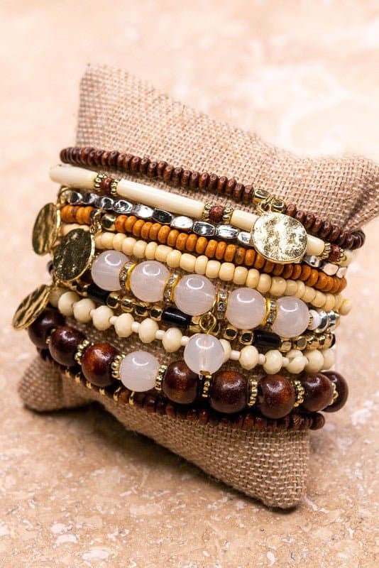 The More The Merrier Stretch Bracelet Set Of 10 - Avah Couture