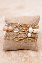 You Are Unique Beaded Stretch Bracelet Set Of 4 -AVAH